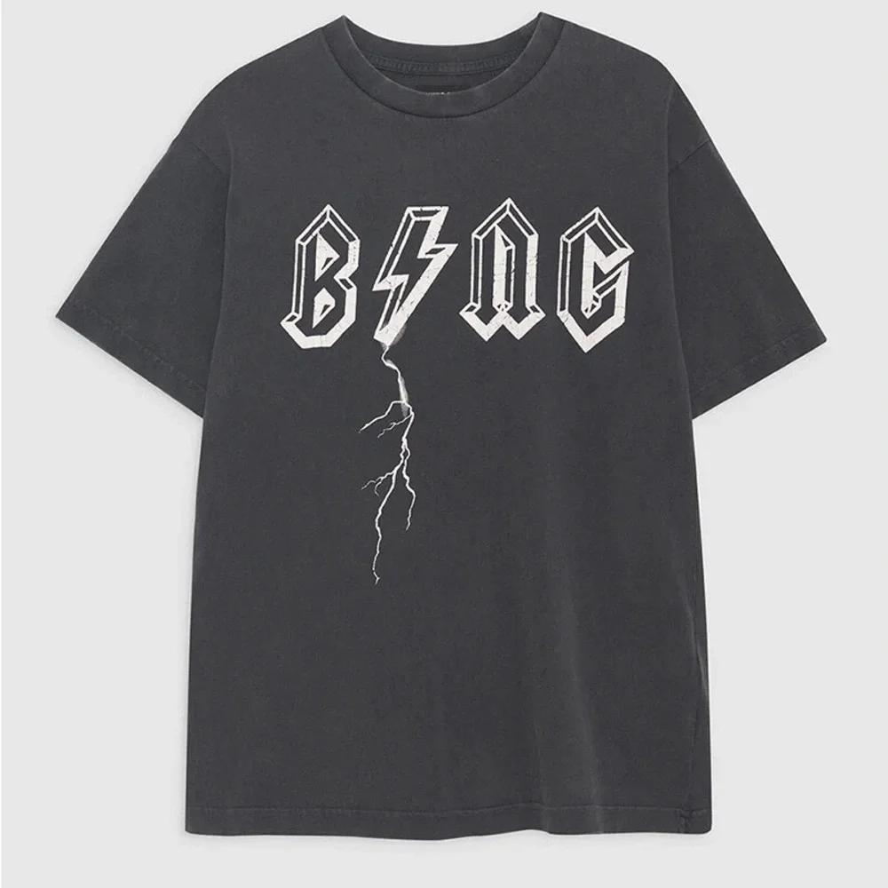 Anine Bing Lightning Bolt Oversized T-Shirt sz MEDIUM - Picture 7 of 7